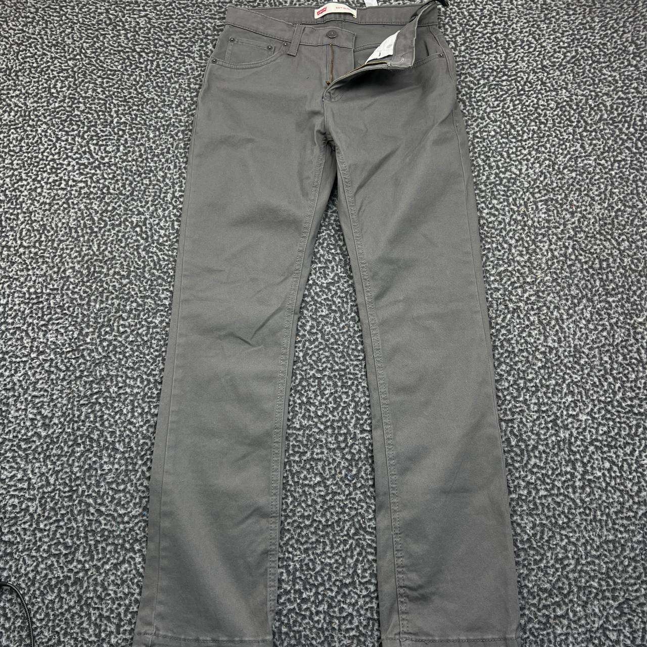 Levis 511 Slim Fit Grey Twill Pants Women 29x30 Cotton Stretch Casual Trousers